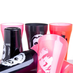 Vaso New Big flexible Negro impreso