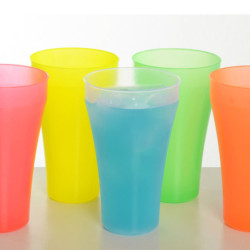 Vaso New Big flexible 840 cc PP Amarillo