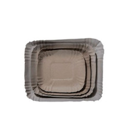 Bandeja Cartón Gris cuadrada nº 5