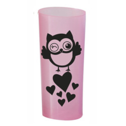 Trago largo flexible Fucsia impreso Lechuzas Negras