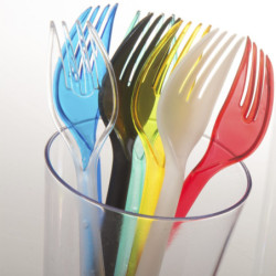 Tenedor Rojo resistente PS