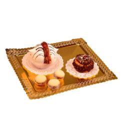 Bandeja Blonda Oro Aries rectangular