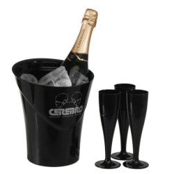 Copas Champagne Negra