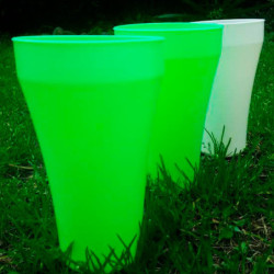 Vaso New Big Verde flexible material bioplástico