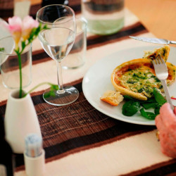 Camino de mesa Dunicel Como Brown