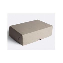 Bandeja Cartón Gris p/lomito chica