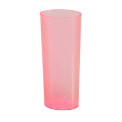 Vaso trago largo flexible 250 cc PP Rosa