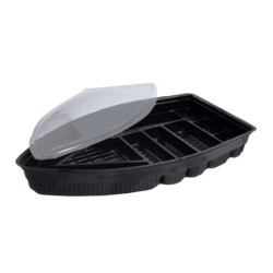 Bandeja Barco Negra BOX 1 PET