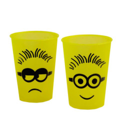 Vaso aperitivo flexible 255 cc PP Amarillo