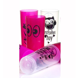 Trago largo flexible Rojo Oscuro Ojos Negros