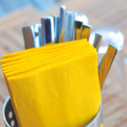 Servilleta Tissue Amarilla 2h 33x33