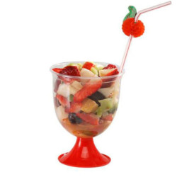 Copa Venecia caliz con pie Rojo