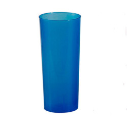 Vaso trago largo flexible 250 cc PP Azul