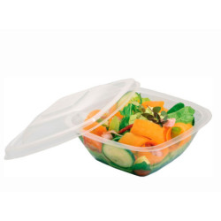 Ensaladera cuadrada c/tapa