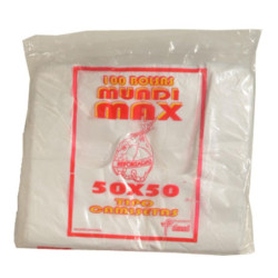 Bolsa camiseta Blanca 50x60 14 micr