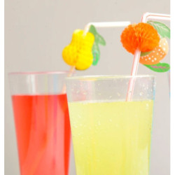 Sorbetes decorados c/fruta