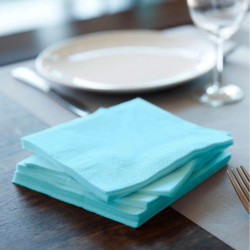 Servilleta Tissue Azul Menta 3h 24x24