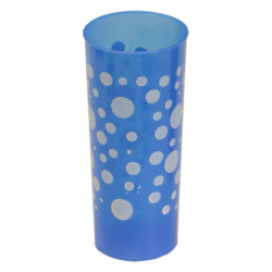 Trago largo flexible Azul impreso Lunares Blancos